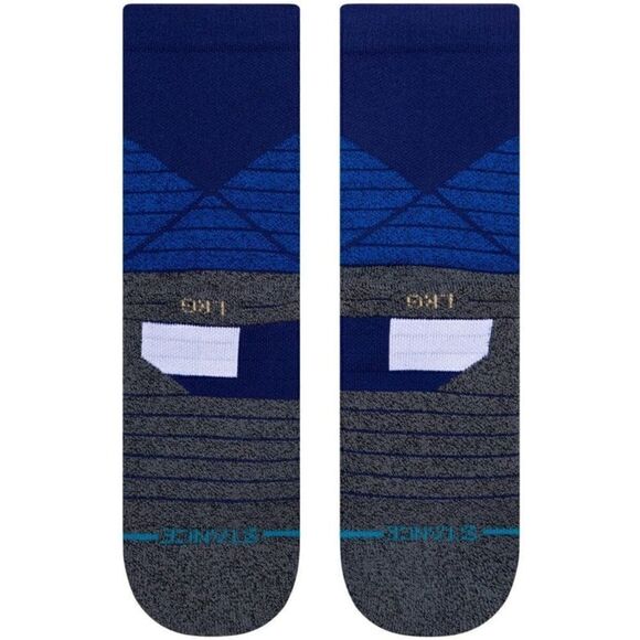 Stance Icon Sport Quarter Basketball Running Training Socks Royal Blue Black New - Picture 6 of 8